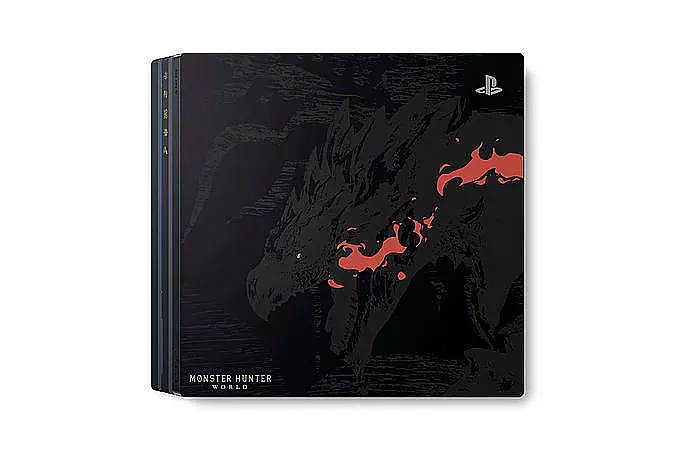 PS4 Pro Monster Hunter edition console solus